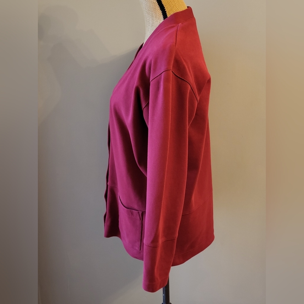 Talbots Medium Red Knit Cardigan Gold Buttons - Picture 5 of 10